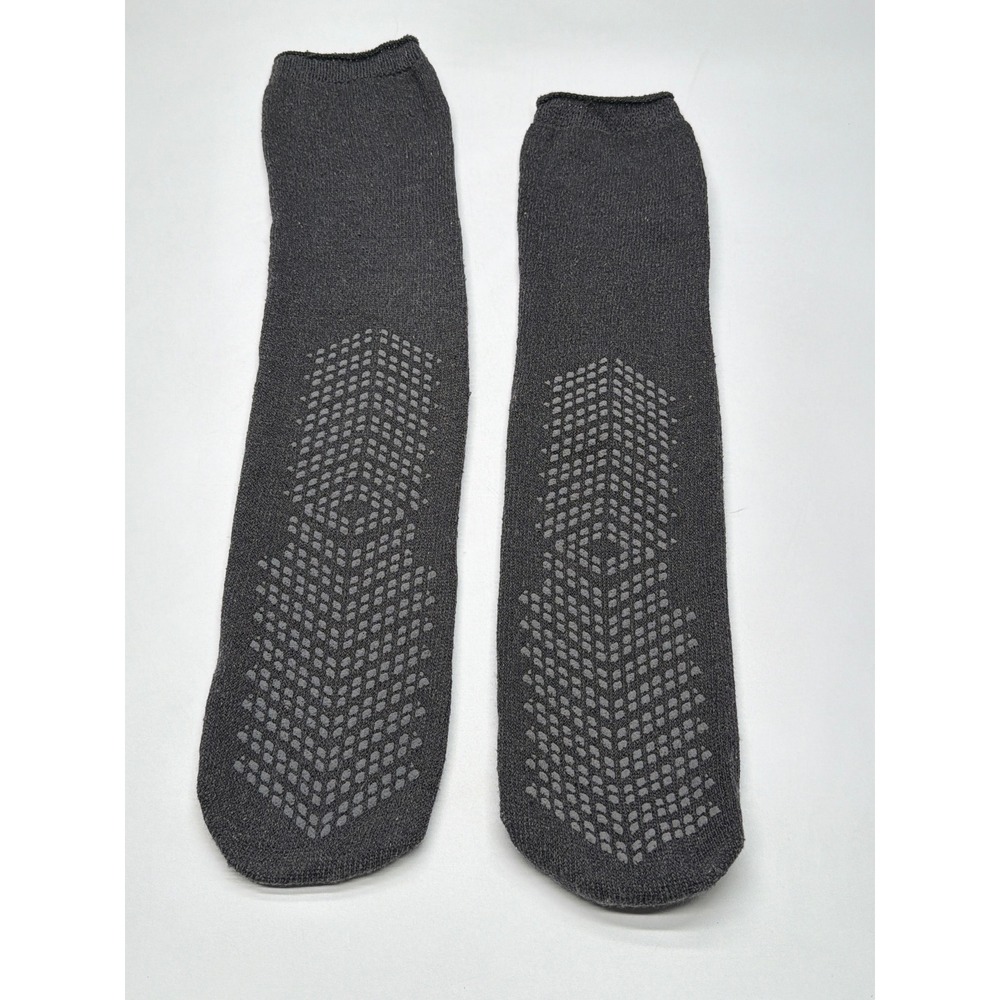 Mens Non Slip Socks Dark Gray for Hospital